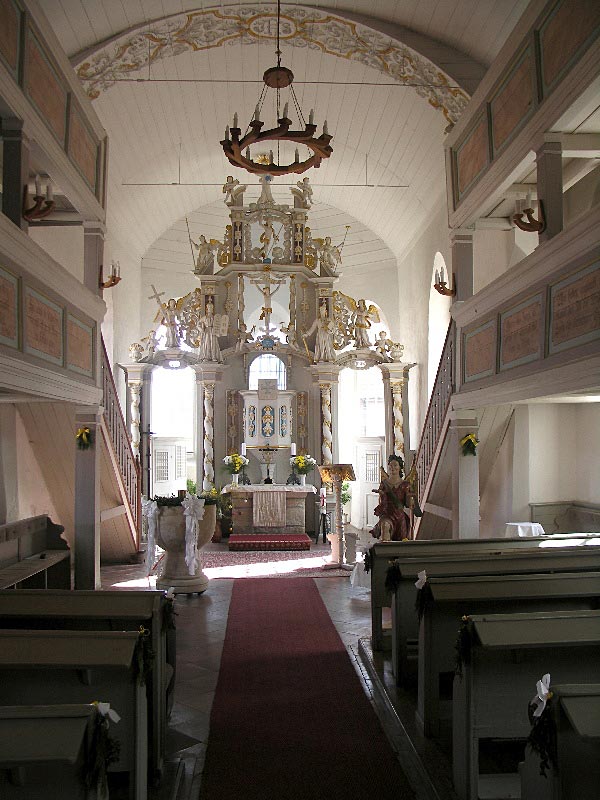 Kanzelaltar der Dorfkirche Uichteritz