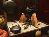 eine sehr einfache Herdstelle von Insulanern der Sdsee im Vlkerkundemuseum
