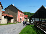 renovierte Huser in der Dorfstrasse Jenalbnitz