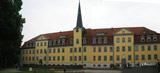 Haus 1 und Haus 2 des Salzmann-Gymnasium in Schnepfenthal (verbunden durch das Turmgebude)