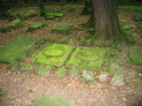 Grabsttte der Ehepaars Johann Christoph Friedrich GutsMuths und seiner Frau Sophie auf dem historischen Friedhof im Wald bei Schnepfenthal