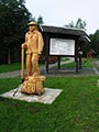 Denkmal -20 Jahre Wiedererffnung des Rennsteiges von Blankenstein bis Hrschel  168,3 km