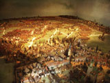 Diorama der Schlacht bei Ltzen