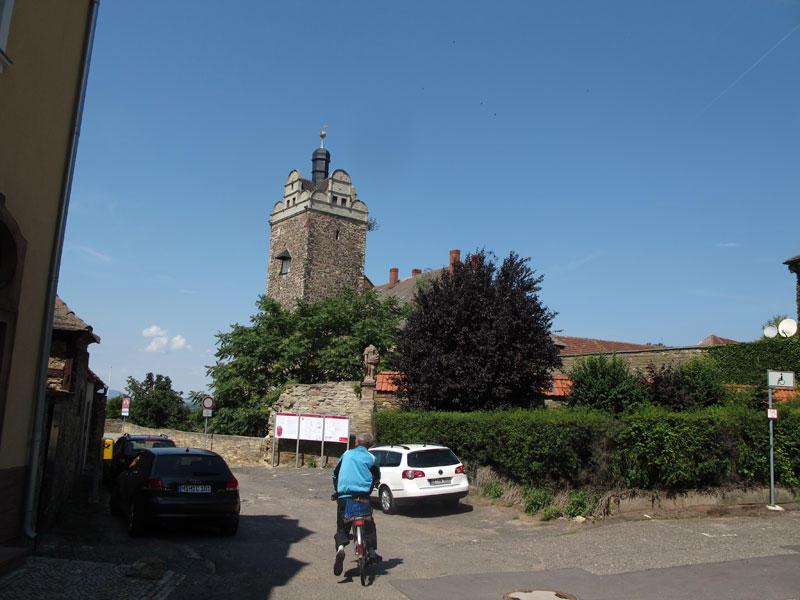 der Torturm der Burg der Enklave Allstedt - seit 1180 im Besitz der Landgrafen von Th?ringen