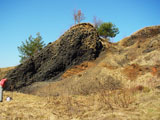 der Eisenbhl - ein junger Vulkanschlot hinter dem Ort Boden