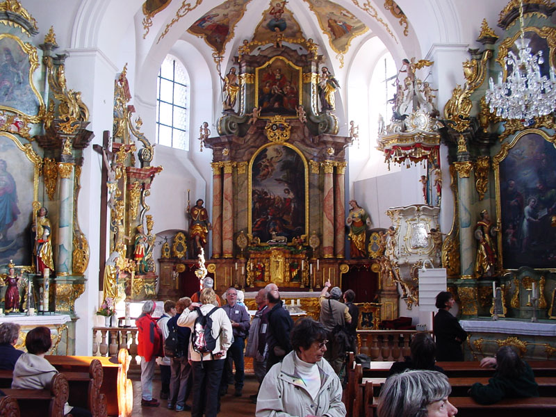die Wallfahrtskirche "Kleine Kappl" im barocken Stil