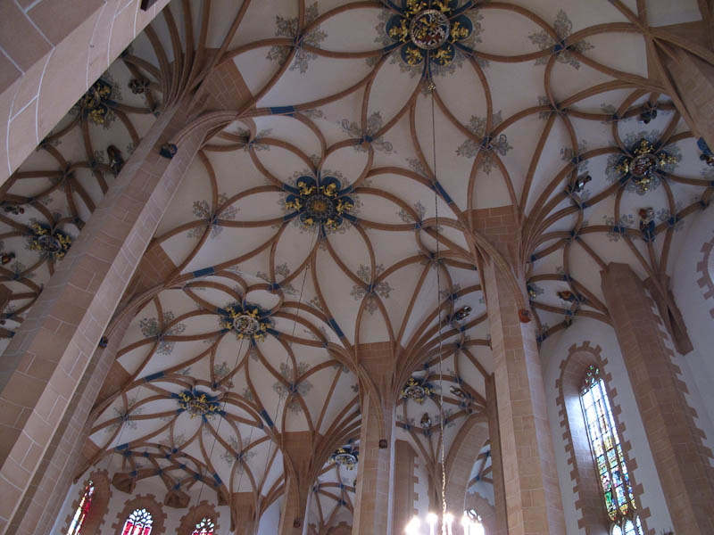 das Netzgew?lbe in der Annenkirche in Annaberg-Buchholz ist eine Meisterleistung der gotischen Kirchenbaukunst 