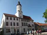 das Rathaus von Weiensee - ein dreigeteilter Bau beginnend im 12. Jahrhundert und aus dem 15. + 16. Jhdt.