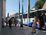 Mit dem Busunternehmen "Becker - Smmerda" fuhren wir komfortabel bis an den Eingang der "Gartenschau Bayern 2013" nach Tirschenreuth