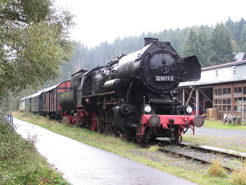 Relikte der ehemaligen Eisenbahnstrecke an der Lohm?hle in Tanbach-Dietharz