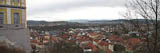 Panoramablick von der Heidecksburg ber Schwarza bis zu den Saalfelder Hhen