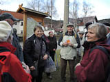 der "Abgesang" und der Dank an die Wanderleiterin Iris-Monika Ngler in Drackendorf