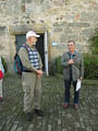 Wanderleiter Karl Mielke stellt den Stadtfhrer Hrn. Henf (Tourist-Info Themar) vor - 1h sehr interessante Stadtfhrung