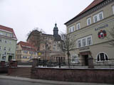 Aufgang vom Rathaus zum frstlichen Schlo derer von Schwarzburg-Sondershausen