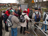Pnktlich 08:45 Uhr startet unsere Wanderung am Bahnhof Bad Berka