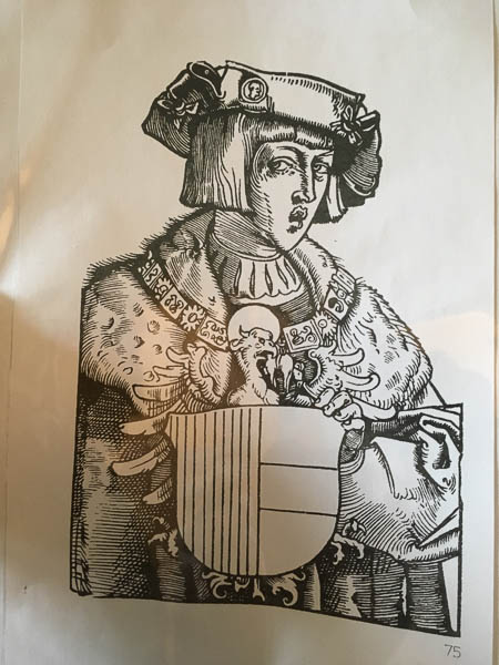 der jugendliche Kaiser Karl V. war Widersacher Martin Luthers im 16. Jhdt. - hier auf einem Flugblatt aus dem 16. Jhdt. 