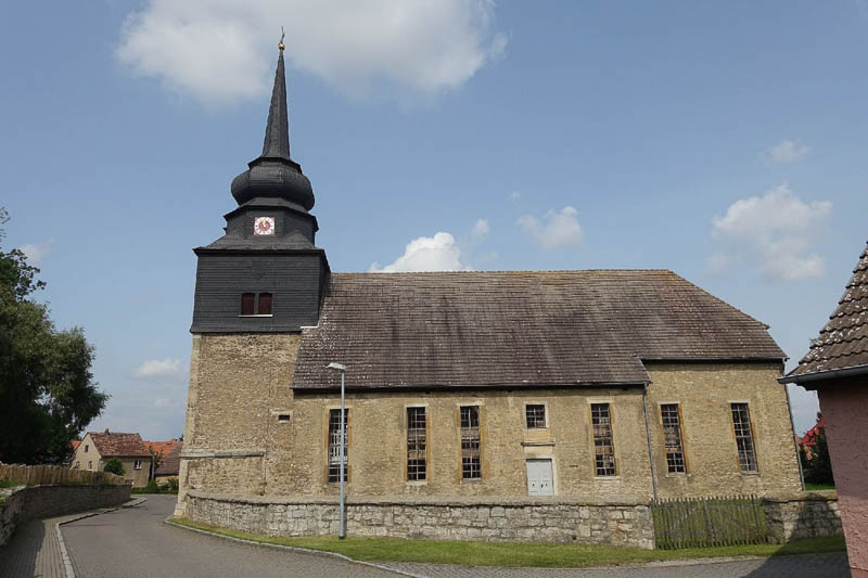 Kirche von Liebstedt - typische barocke Dorfkirche aus dem 18. Jhdt.
