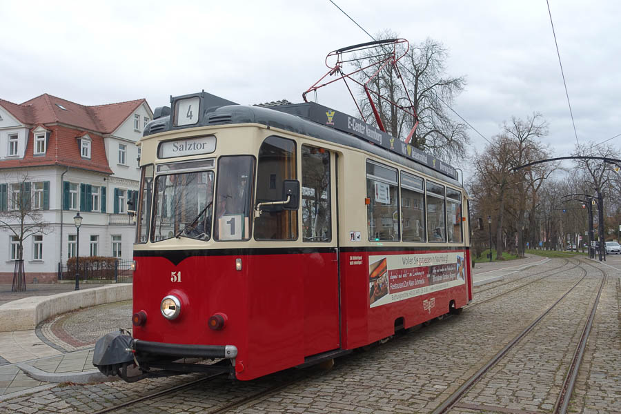 die Naumburger Straßenbahn - heute noch in Betrieb !