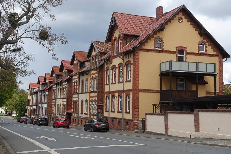 historische Klinkerbauten für Mitarbeiter der Saatzuchtbetriebe in Quedlinburg