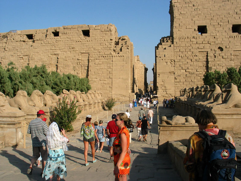 Sphinx-Allee - fr?her vom Luxor-Tempel zum Karnak-Tempel