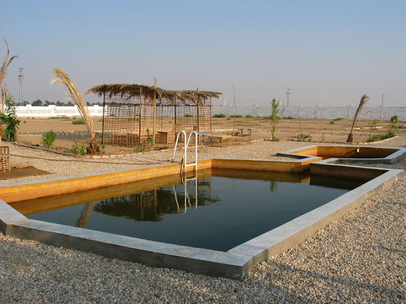 Swimmingpool in unserem Hotel in Kharga