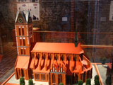 Modell der 1960 gesprengten Marienkirche aus dem 13. Jhdt.