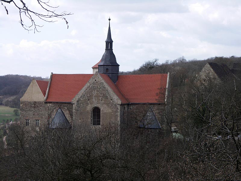 hier noch als Benediktiner - Klosterkirche zu erkennen - Goseck