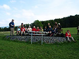 Gruppenbild auf dem Sattel  am Rockenstuhl vor Wiesenfeld