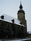 Die barockisierte Kirche von Niedertrebra von 1740/50
