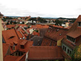 Blick über die Dächer der Altstadt Meißen vom Burgberg