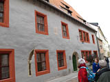 Wohnhaus des Benediktiner-Mnches Tetzel - Gegenspieler Luther im 15. Jhdt. "Wenn das Geld im Kasten klingt, die Seele in den Himmel springt"
