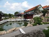 eine kleine, aber feine original chinesische Gartenlandschaft an der Stadtmauer von Weißensee