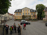 Am "Amtshaus von Ilmenau" beginnt der Wanderweg "Von Goethe zu Bach"