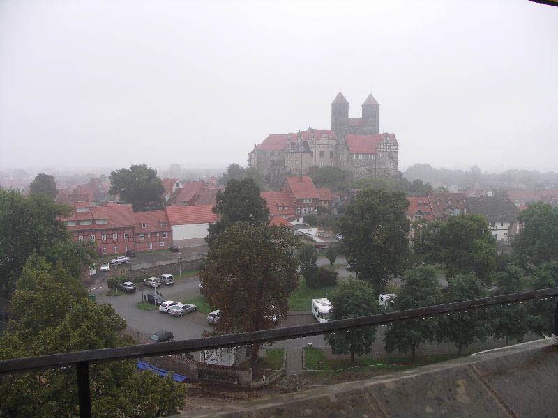 Stiftskirche Quedlinburg im Regen - leider w?hrend der ganzen Wanderung