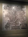 Stadtplan von Rom 1614 in der Ausstellung "Bernini - Gründer des Barocken Roms"