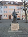 der junge Bach auf dem Marktplatz von Arnstadt