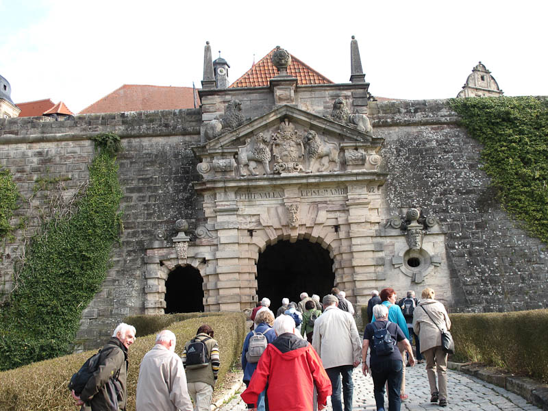 erster Aufstieg zur Burg Rosenberg in Kronach
