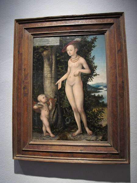 Venus mit Amor als Honigdieb - L.Cranach d.?.