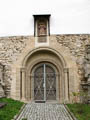 das älteste romanische Bauteil aus dem 12. Jhdt. an der Westseite der Bergkirche