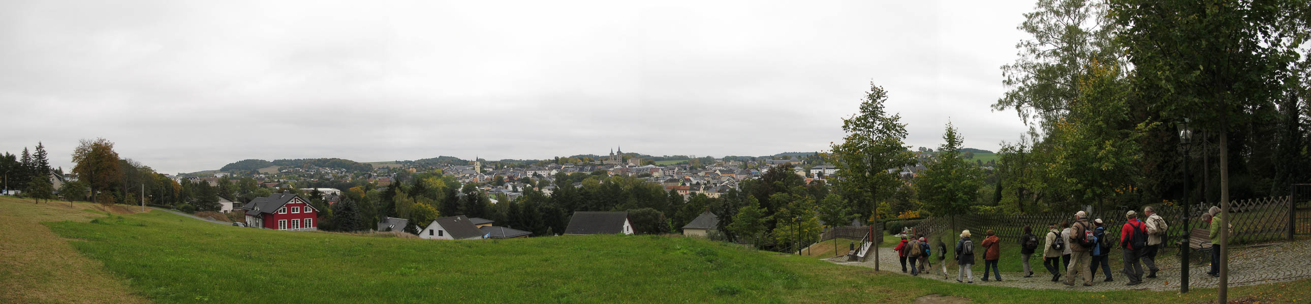 die Stadt Schleiz von der Bergkirche aus gesehen