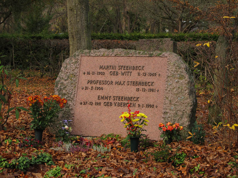 Grab von Prof. Max Steenbeck -- Physiker und Atomwissenschaftler in der Nachkriegszeit und der DDR 