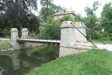 die frisch sanierte Schaukelbrücke - 1987 war sie noch im alten Zustand