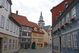 schoen sanierte Haeuser in der Altstadt von Bad Langensalza