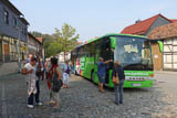 Mit dem Bus angekommen in Langenstein/Harz