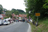 Eingang ins Dorf Freidrichsrode - sonst 76 Einwohner - heute 7.000 Gaeste!