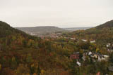 Blick über Jena zu den Kernbergen im Saaletal