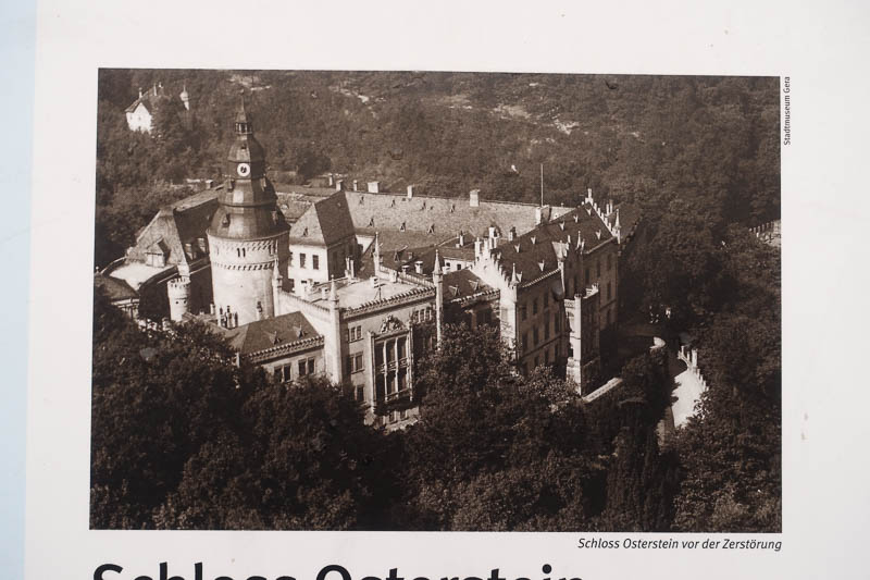 das Schloss Osterstein vor der Zerstörung 1945