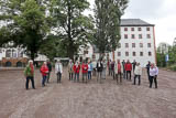 Das offizielle Gruppenbild vor dem Schloss Kochberg im notwendigem Abstand!!