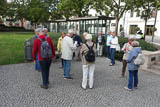 leider nur 14 Teilnehmer starteten am Goetheplatz mit W. Renner.